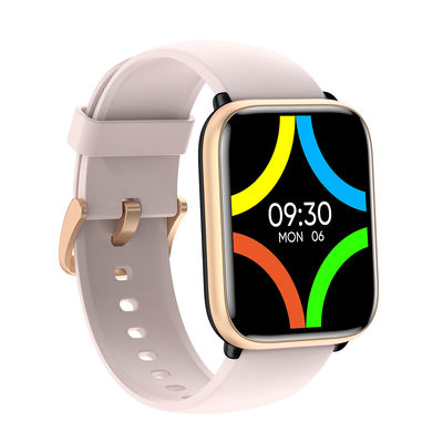 CE ROHS Square Unisex Smart Watch 5ATM Waterproof APP Control TFT Display