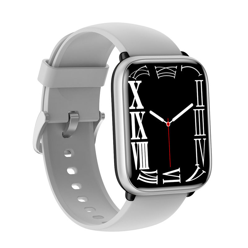 CE ROHS Square Unisex Smart Watch 5ATM Waterproof APP Control TFT Display