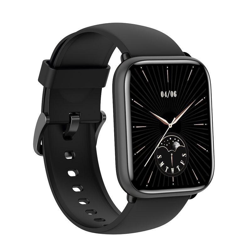 CE ROHS Square Unisex Smart Watch 5ATM Waterproof APP Control TFT Display